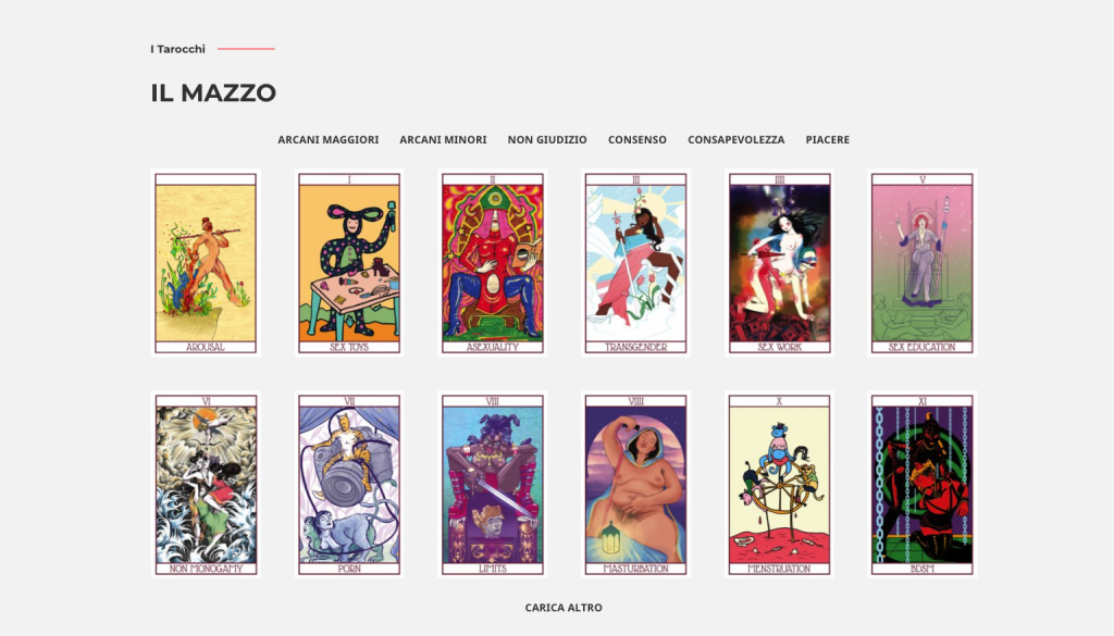 sito web design sabella sex tarot